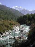 River Marsyangdi on the Annapurna Circuit